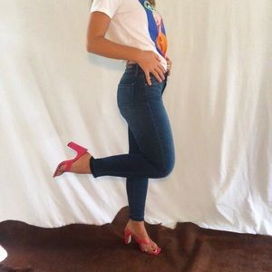 Dark Wash Cropped Articles of Society Jeans